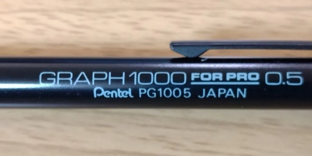 初心者様専用グラフ1000フォープロPG1005青黒檀6角0.5mmヘッド青