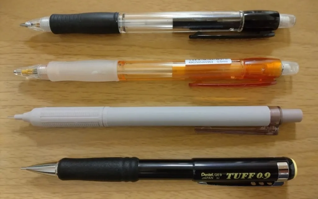 ぺんてるのシャーペン「タフ」をレビュー【ガンガン書ける＆大容量